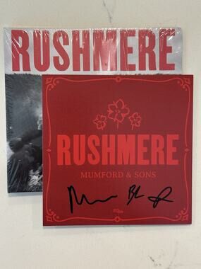 Mumford and Sons SIGNED RUSHMERE CD W/AUTOGRAPHED INSERT NEW #2